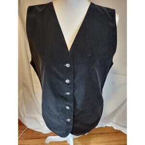 AJ Brandon Vest Black Velvet Size M‎
